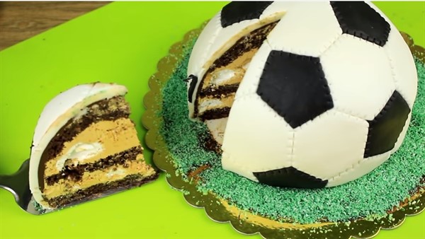 Торт - Футбольный мяч пошаговый рецепт в домашних условиях